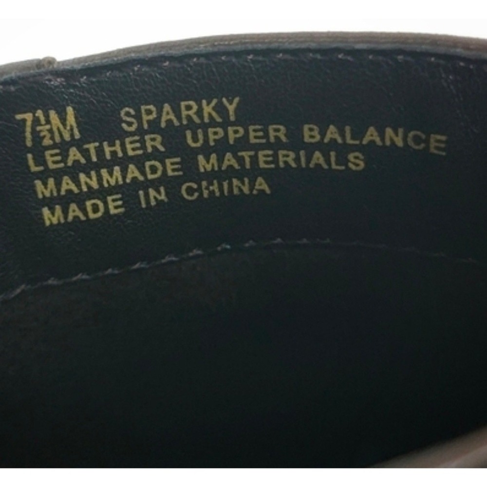 Studio Works Sparky Brown Leather Square‎ Toe Buckle Mule Heels Womens 7.5M - Picture 6 of 6